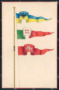 WW1 WWI Propaganda Trento Trieste Tricolore Dipinta a Mano cartolina XB5996 – fronte