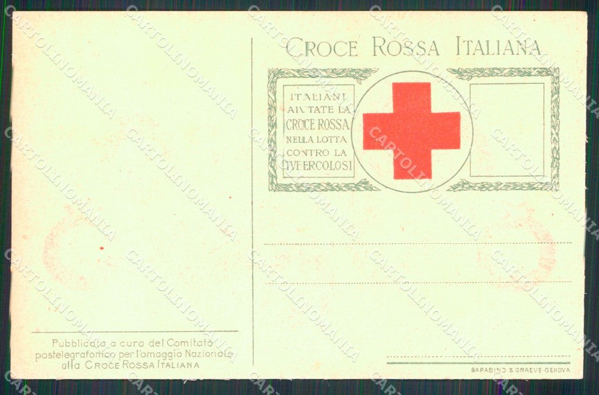 WW1 Propaganda CRI Distintivi Comitati Delegazioni Provvisorie cartolina XB6010 – retro