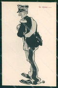 Militari Uniforme Umoristica cartolina XB6034 – fronte
