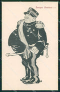 Militari Uniforme Umoristica cartolina XB6036 – fronte