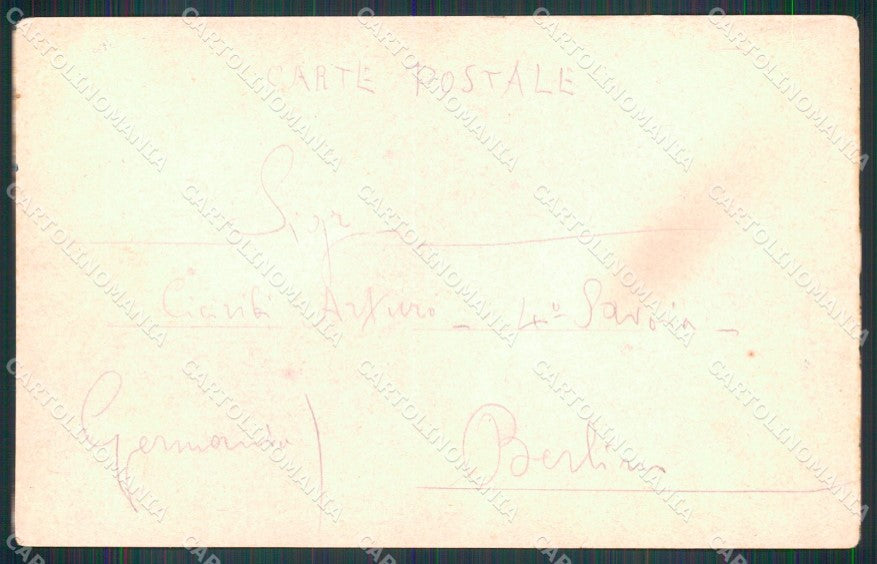 Militari Uniforme 4° Genova Reggimento Dipinta a Mano cartolina XB6039 – retro
