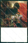WW1 WWI Propaganda Alba di Gloria Plinio Nomellini ABRASA cartolina XB6065 – fronte