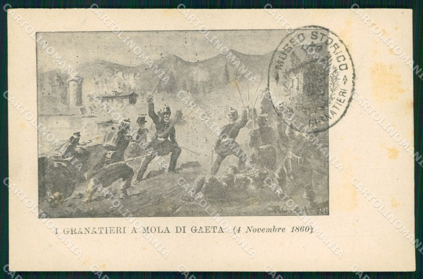 Militari Granatieri Museo Storico Mola di Gaeta cartolina XB6082 – fronte