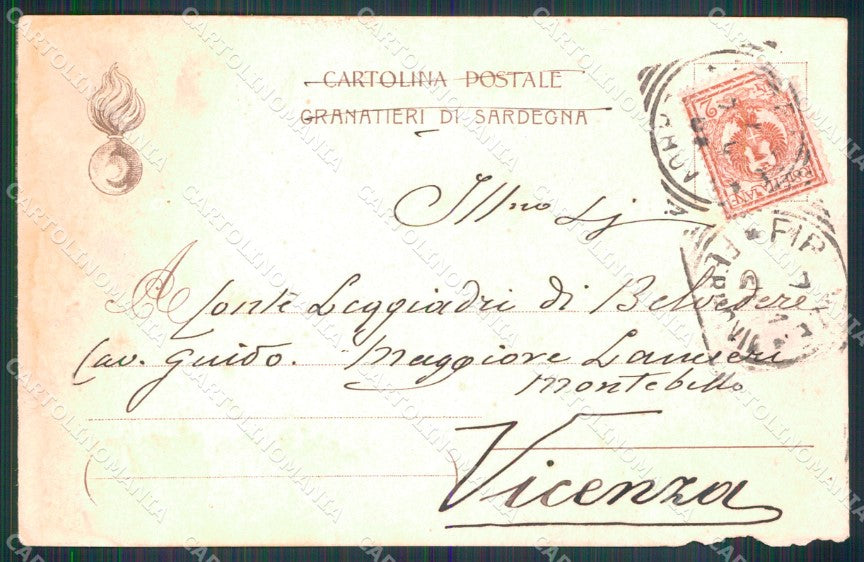 Militari Granatieri di Sardegna Museo Storico Rinaldi ABRASA cartolina XB6087 – retro