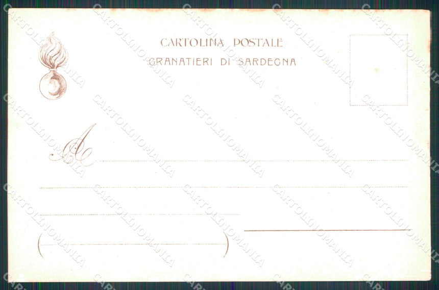 Militari Granatieri di Sardegna Uniforme Rinaldicartolina XB6088 – retro