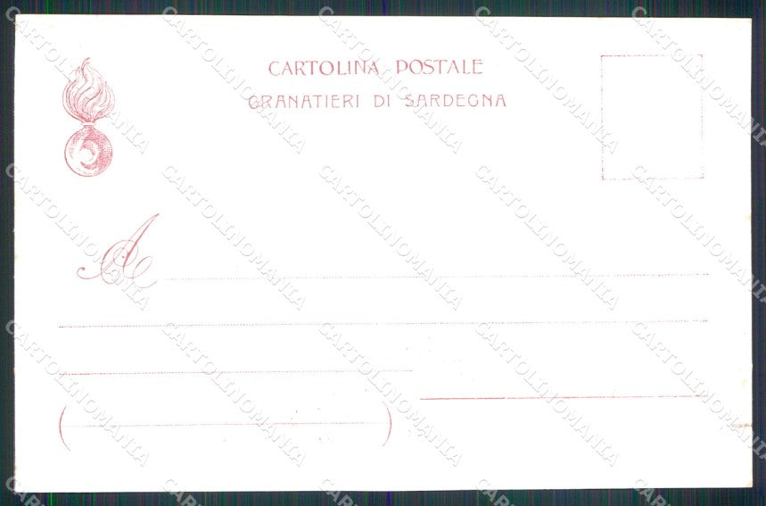 Militari Granatieri di Sardegna Museo Storico Uniforme Rinaldi cartolina XB6090 – retro