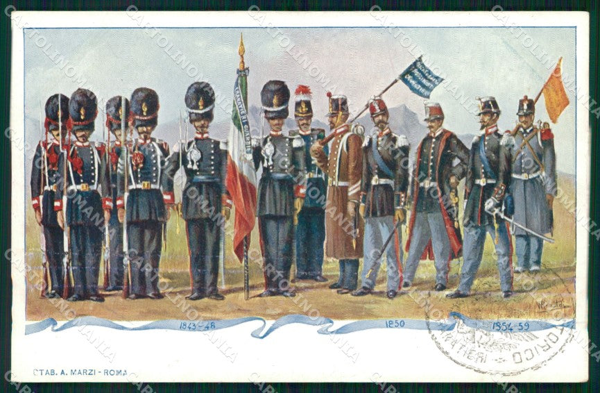 Militari Granatieri di Sardegna Museo Storico Uniforme Rinaldi cartolina XB6091 – fronte