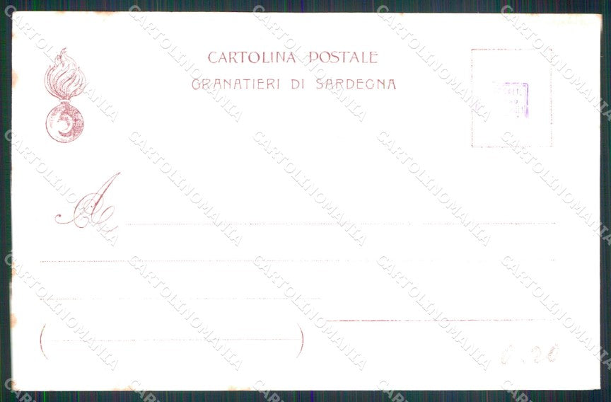 Militari Granatieri di Sardegna Museo Storico Uniforme Rinaldi cartolina XB6091 – retro