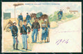 Militari Uniformi Fanteria Granatieri Cenni cartolina XB6092 – fronte