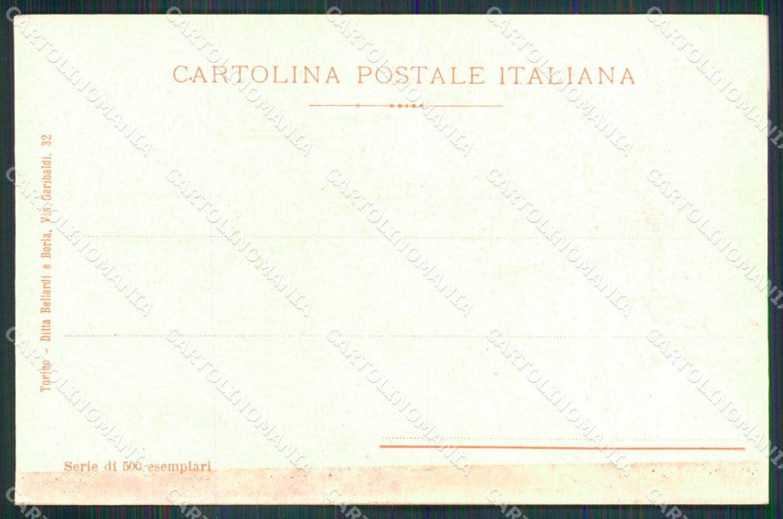 Militari I° Reggimento Artiglieria Numerata SCOLLATA cartolina XB6119 – retro