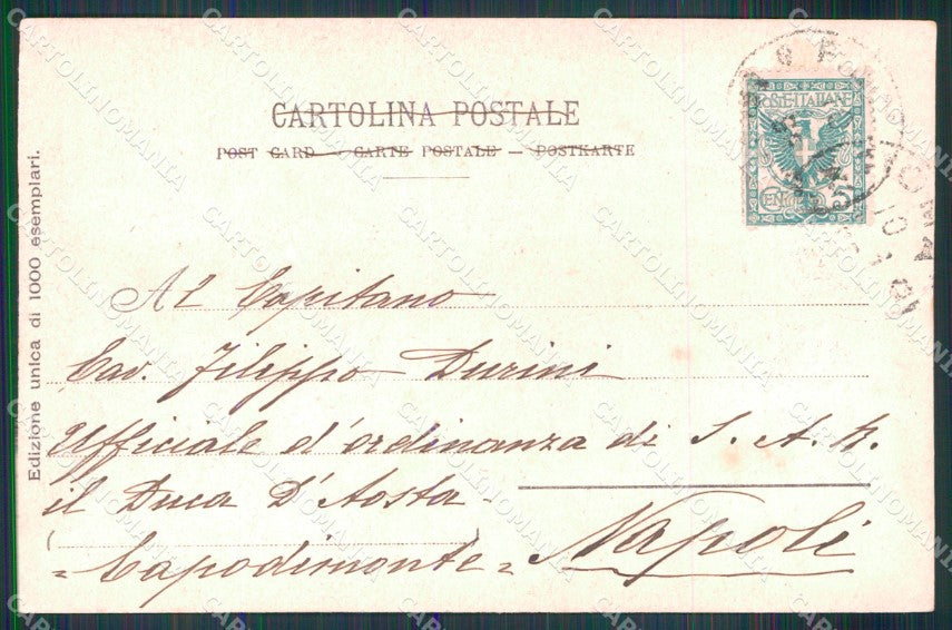 Militari Scuola Centrale Tiro Artiglieria Campagna Nettuno cartolina XB6129 – retro