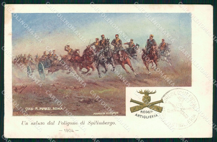 Militari 15° Regg. Artiglieria da Campagna Spilimbergo ABRASA cartolina XB6148 – fronte
