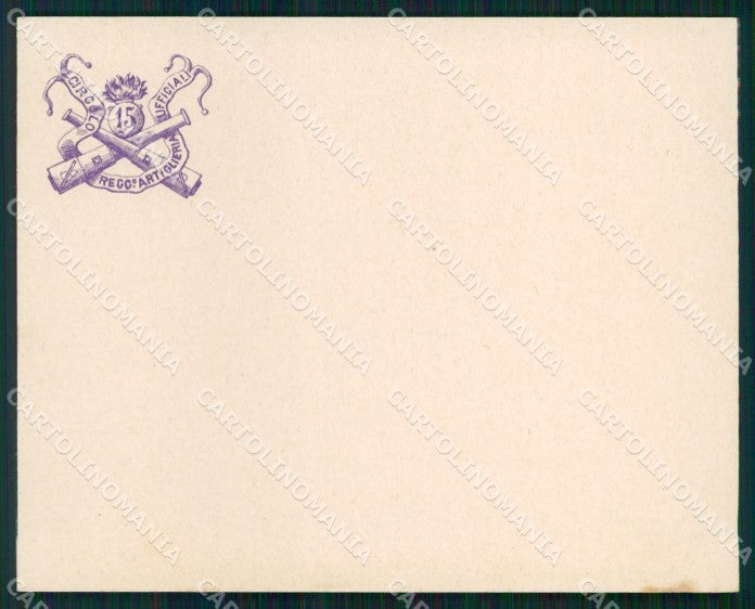 Militari 15° Reggimento Artiglieria da Campagna cartoncino XB6155 – fronte