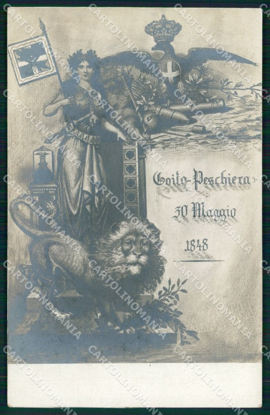 Militari Reggimento Artiglieria da Campagna Peschiera Foto NPG cartolina XB6161 – fronte