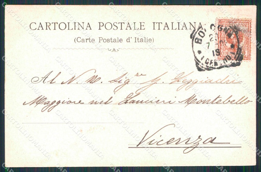 Militari 3° Reggimento Artiglieria Peschiera Goito cartolina XB6170 – retro