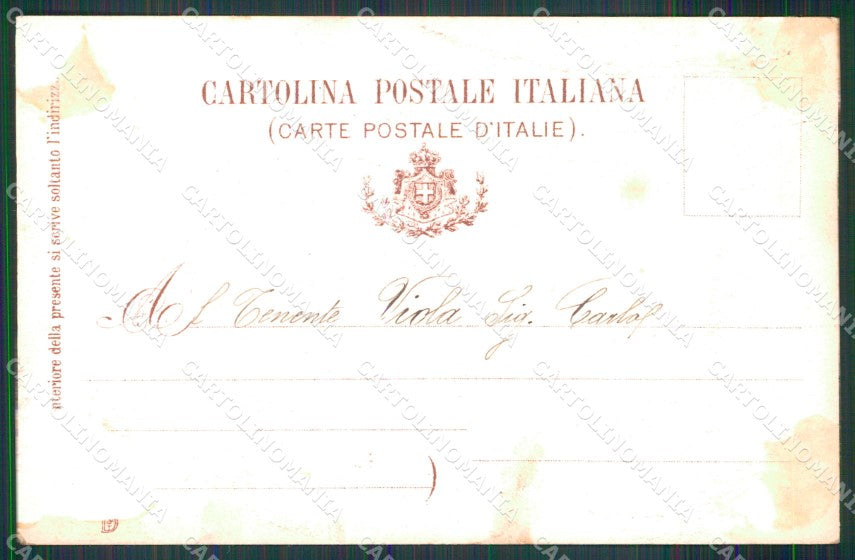 Militari 5° Reggimento Artiglieria ABRASA cartolina XB6187 – retro
