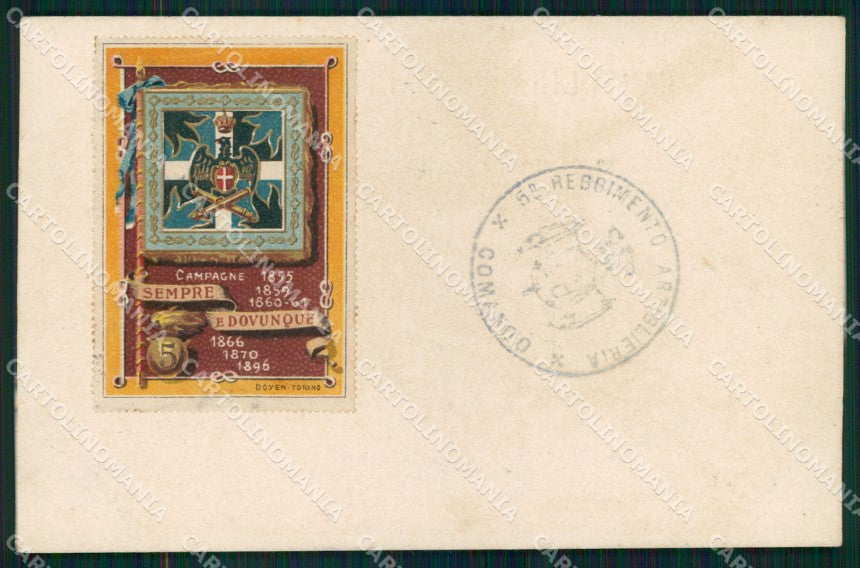 Militari 5° Reggimento Artiglieria da Campagna cartolina XB6191 – fronte