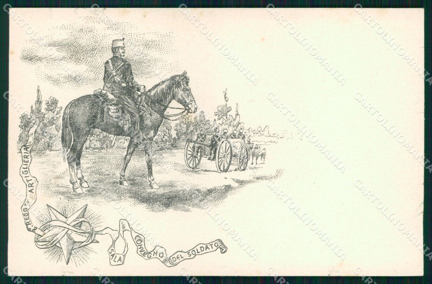 Militari 8° Reggimento Artiglieria cartolina XB6209 – fronte