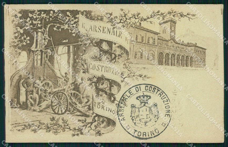 Militari Arsenale di Costruzione Torino cartolina XB6234 – fronte