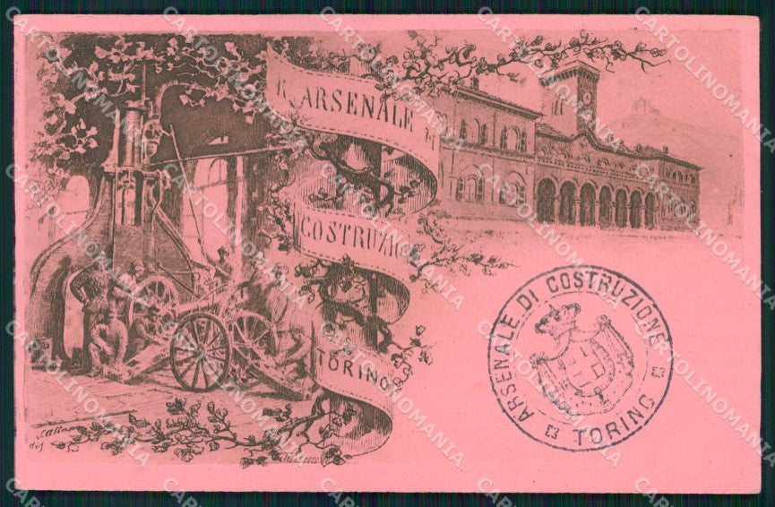Militari Arsenale di Costruzione Torino cartolina XB6237 – fronte