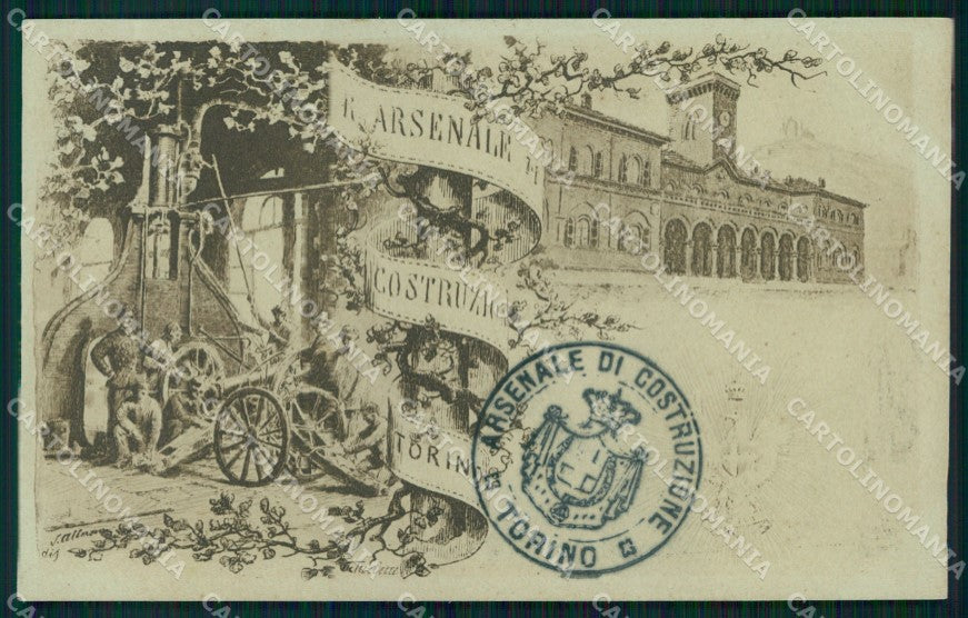 Militari Arsenale di Costruzione Torino cartolina XB6238 – fronte