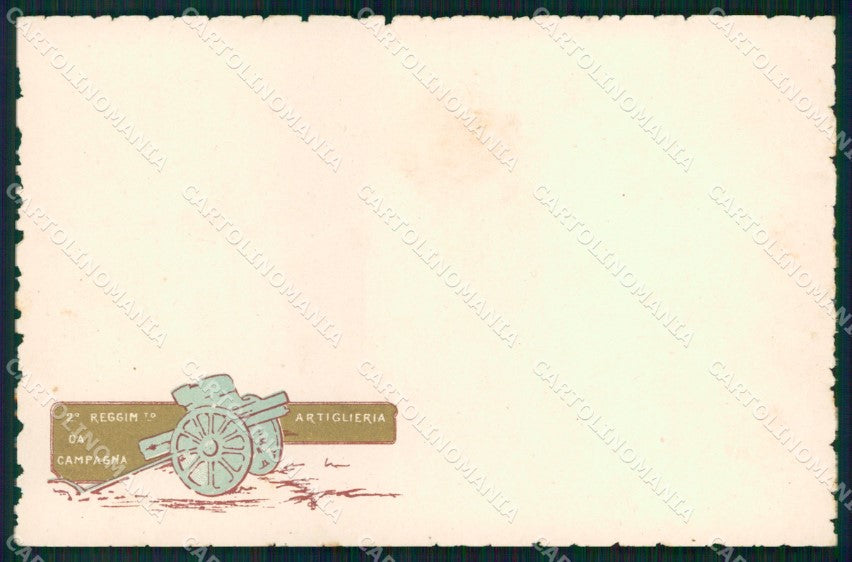 Militari 2° Reggimento Artiglieria da Campagna cartolina XB6256 – fronte