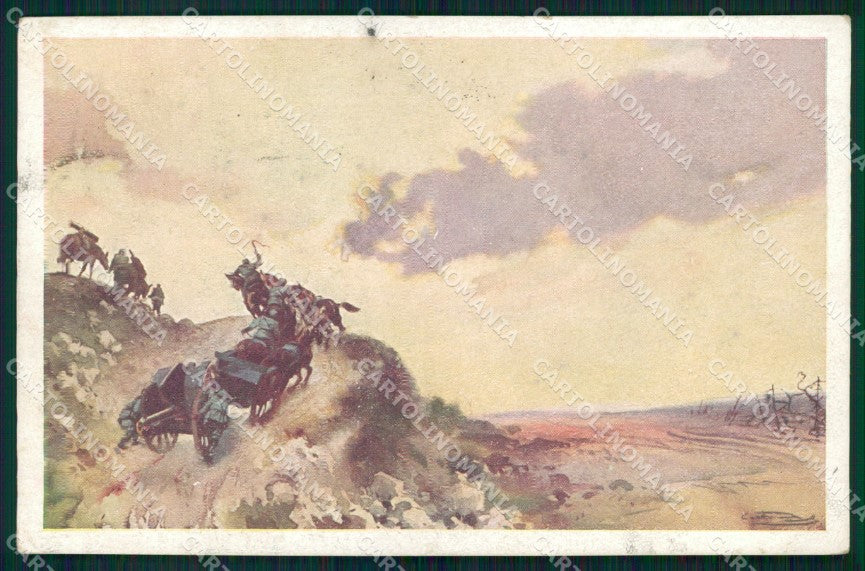 Militari 11° Reggimento Artiglieria da Campagna 1935 cartolina XB6271 – fronte