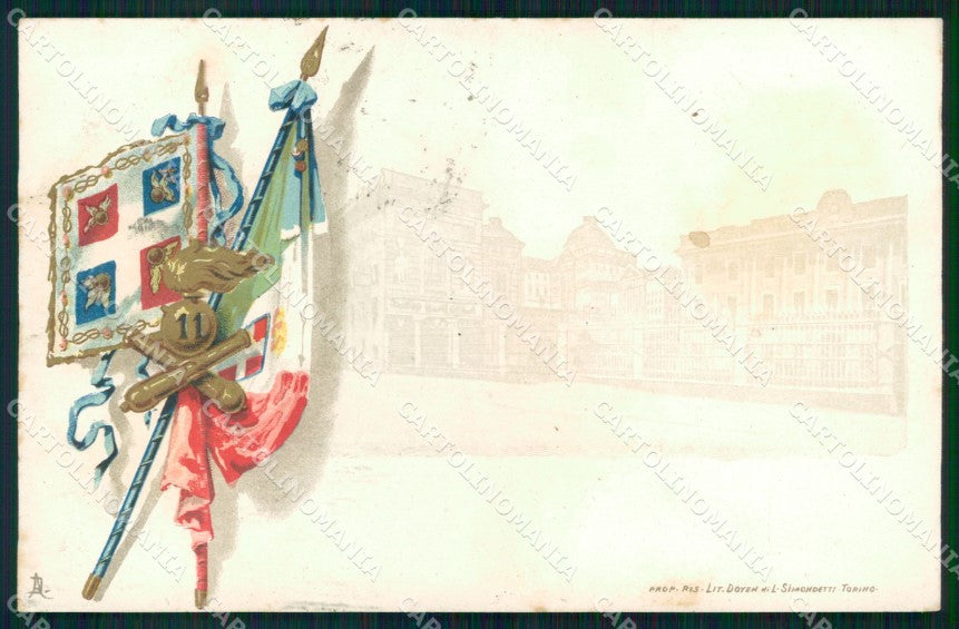 Militari 11° Reggimento Artiglieria cartolina XB6273 – fronte