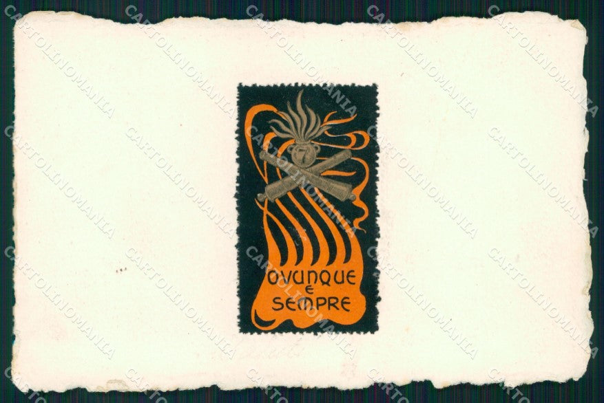 Militari 7° Reggimento Artiglieria cartolina XB6281 – fronte