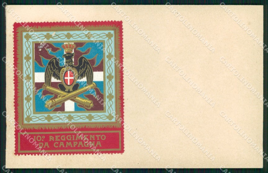 Militari 10° Reggimento Artiglieria da Campagna ABRASA cartolina XB6282 – fronte
