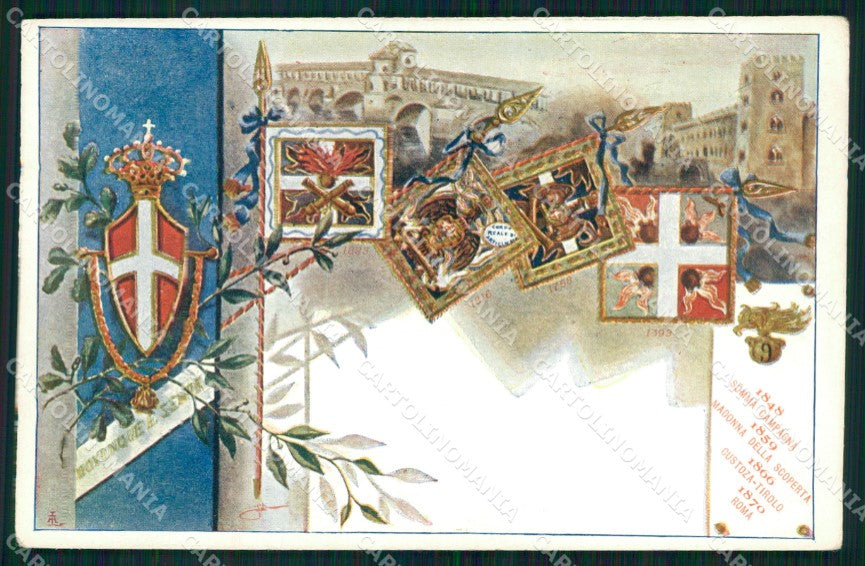 Militari 9° Reggimento Artiglieria Pavia cartolina XB6288 – fronte