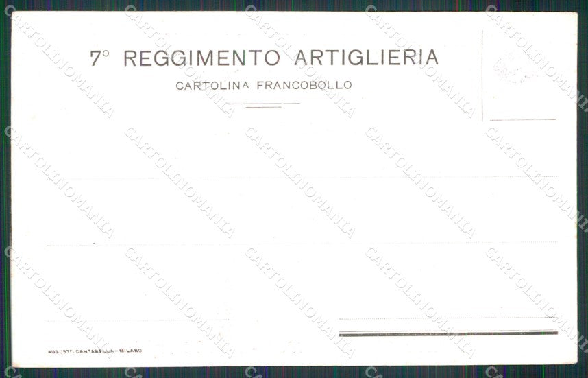 Militari 7° Regg. Artiglieria Anniversario Goito Livorno 1905 cartolina XB6309 – retro