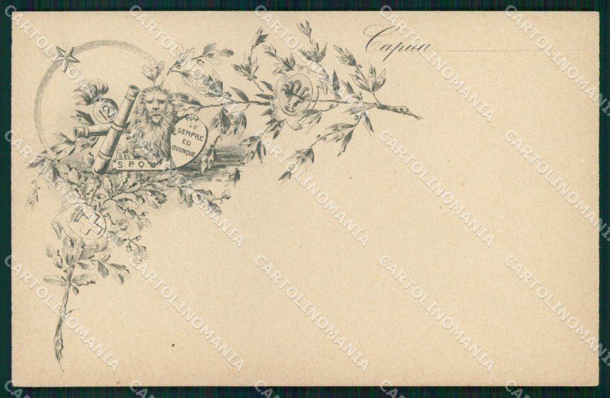 Militari 12° Reggimento Artiglieria Capua cartolina XB6316 – fronte
