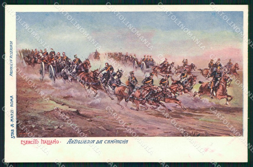 Militari Esercito Italiano Artiglieria da Campagna Rinaldi cartolina XB6355 – fronte