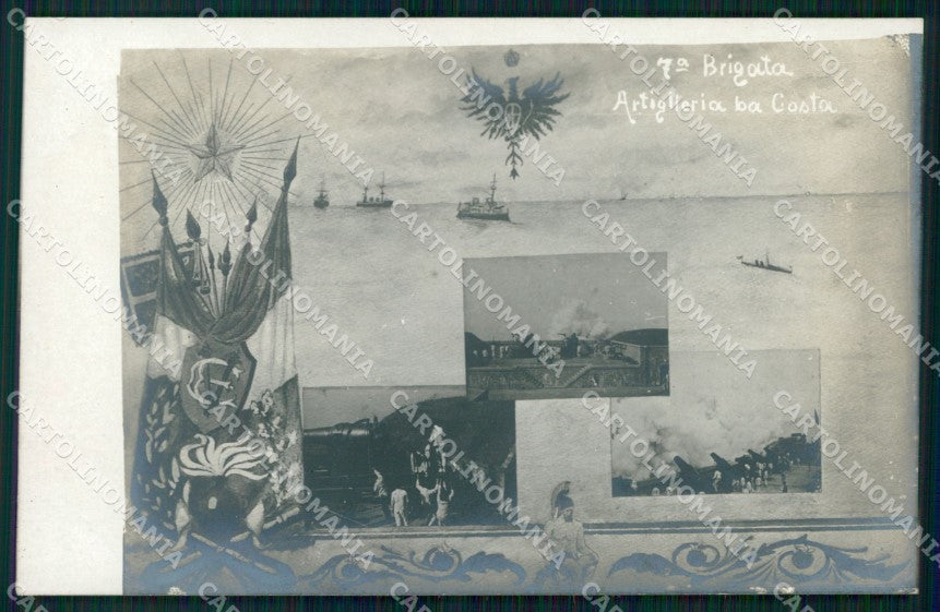 Militari Artiglieria da Costa 7ª Brigata NPG Foto cartolina XB6359 – fronte