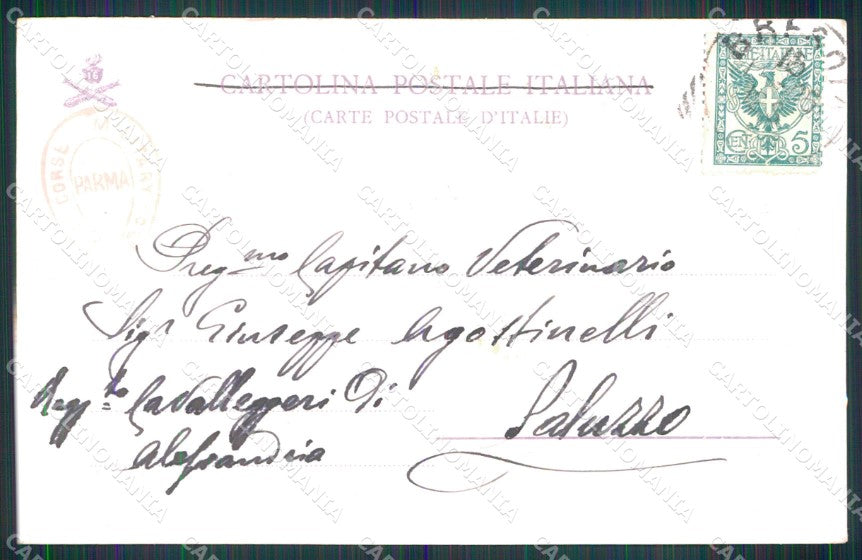 Militari 16° Reggimento Artiglieria ABRASA cartolina XB6382 – retro