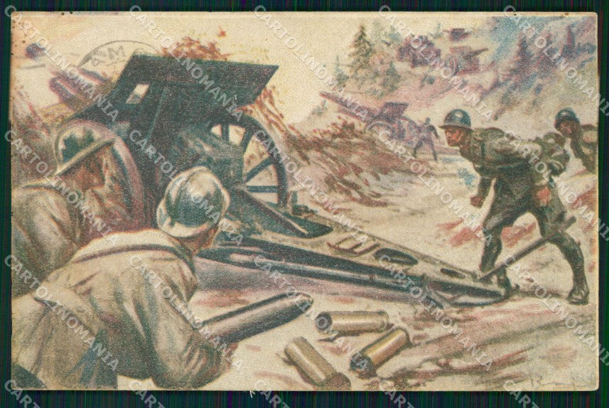 Militari 8° Reggimento Artiglieria Pesante Campale Duval cartolina XB6388 – fronte
