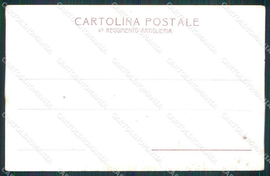 Militari 4° Reggimento Artiglieria da Campagna ABRASA cartolina XB6389 – retro