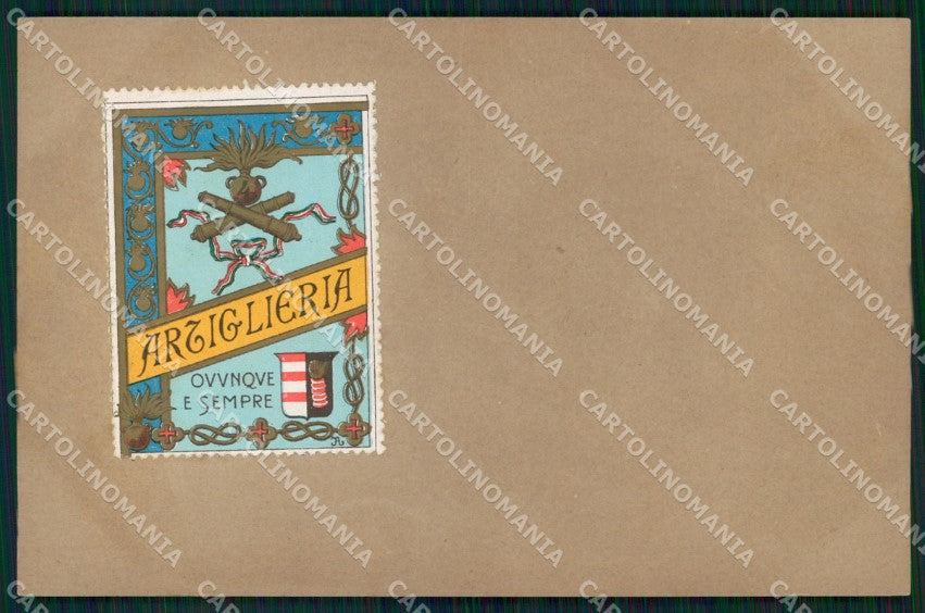 Militari 4° Reggimento Artiglieria cartolina XB6392 – fronte