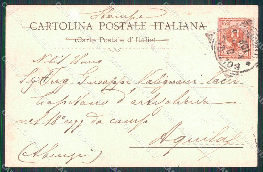 Militari 3° Reggimento Artiglieria da Campagna PIEGHINE cartolina XB6417 – retro