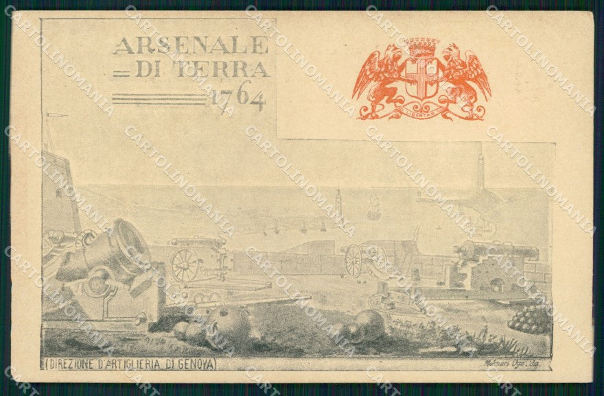 Militari Direzione Artiglieria di Genova cartolina XB6421 – fronte