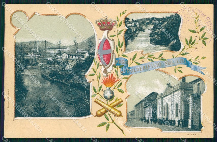 Militari Artiglieria Polverificio sul Liri cartolina XB6429 – fronte