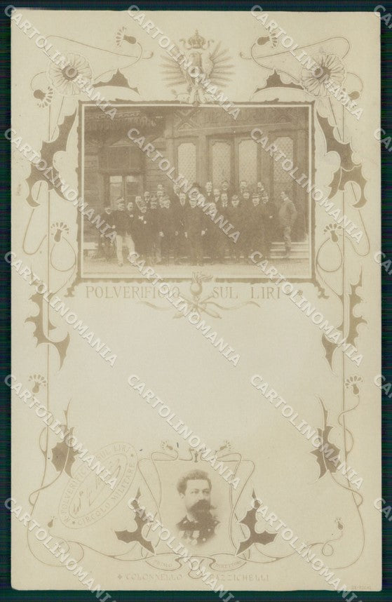 Militari Artiglieria Polverificio sul Liri Foto cartolina XB6433 – fronte