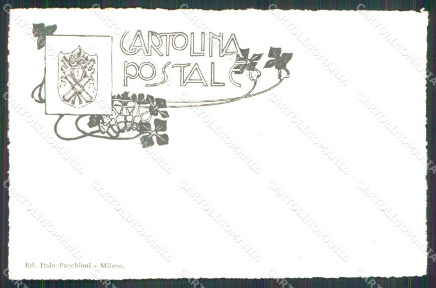 Militari 1° Reggimento Artiglieria da Fortezza cartolina XB6451 – retro