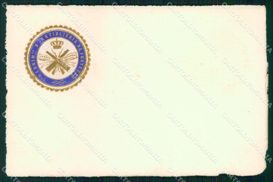 Militari 1° Reggimento Artiglieria da Fortezza cartolina XB6452 – fronte
