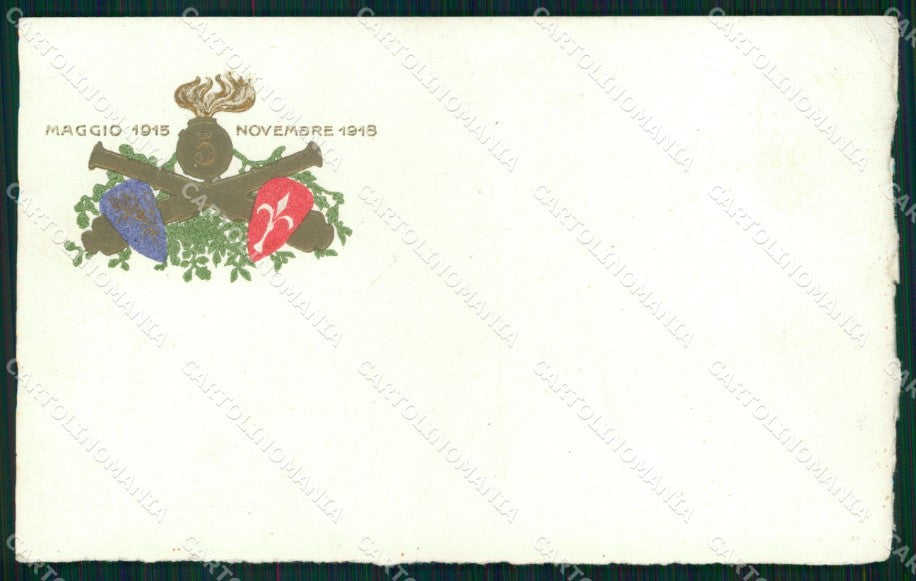 Militari 5° Reggimento Artiglieria da Campagna Torino Trieste cartolina XB6478 – fronte