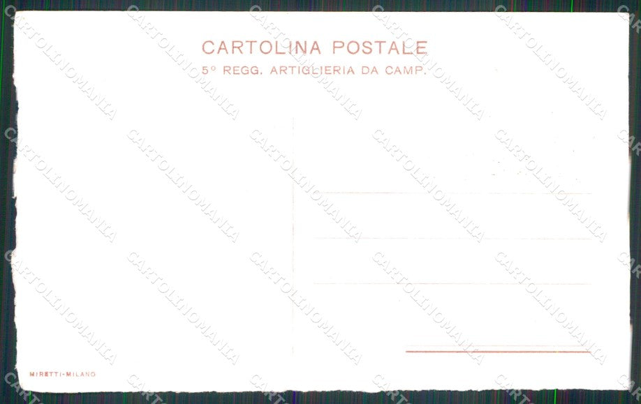 Militari 5° Reggimento Artiglieria da Campagna Torino Trieste cartolina XB6478 – retro