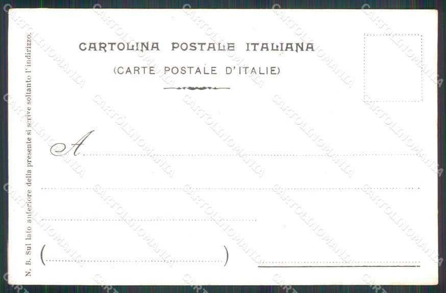 Militari 19° Reggimento Artiglieria Firenze 1905 cartolina XB6523 – retro