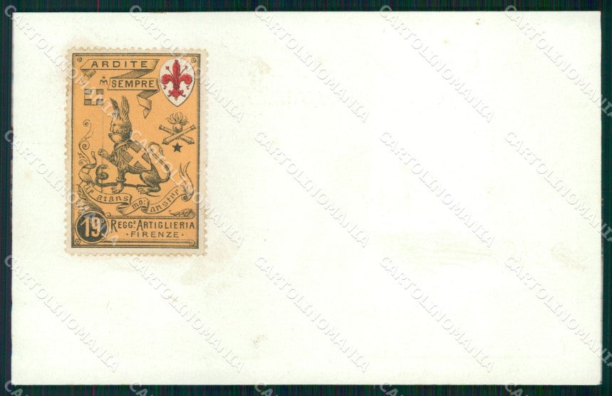 Militari 19° Reggimento Artiglieria Firenze cartolina XB6524 – fronte