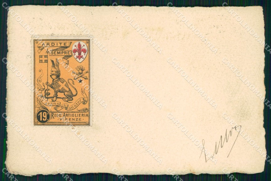 Militari 19° Reggimento Artiglieria Firenze cartolina XB6525 – fronte